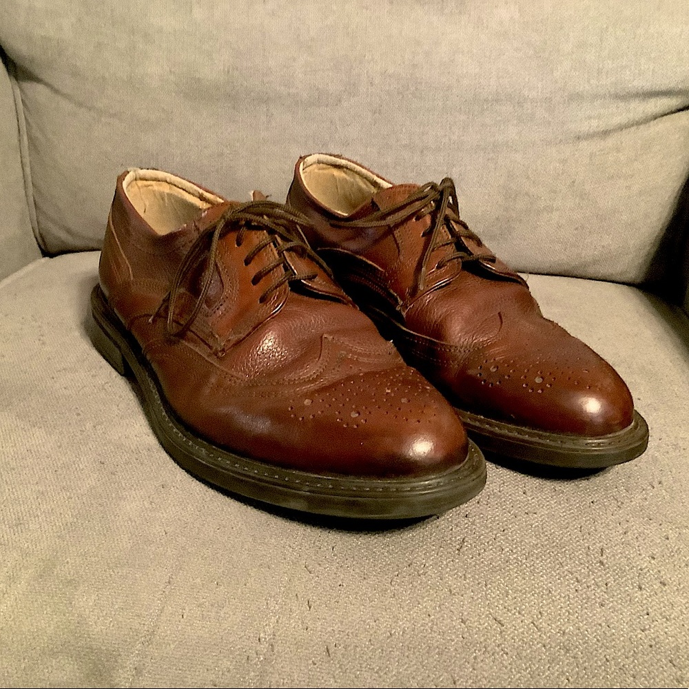 Mario Rossi Rich Brown Leather Derby shoes size 10